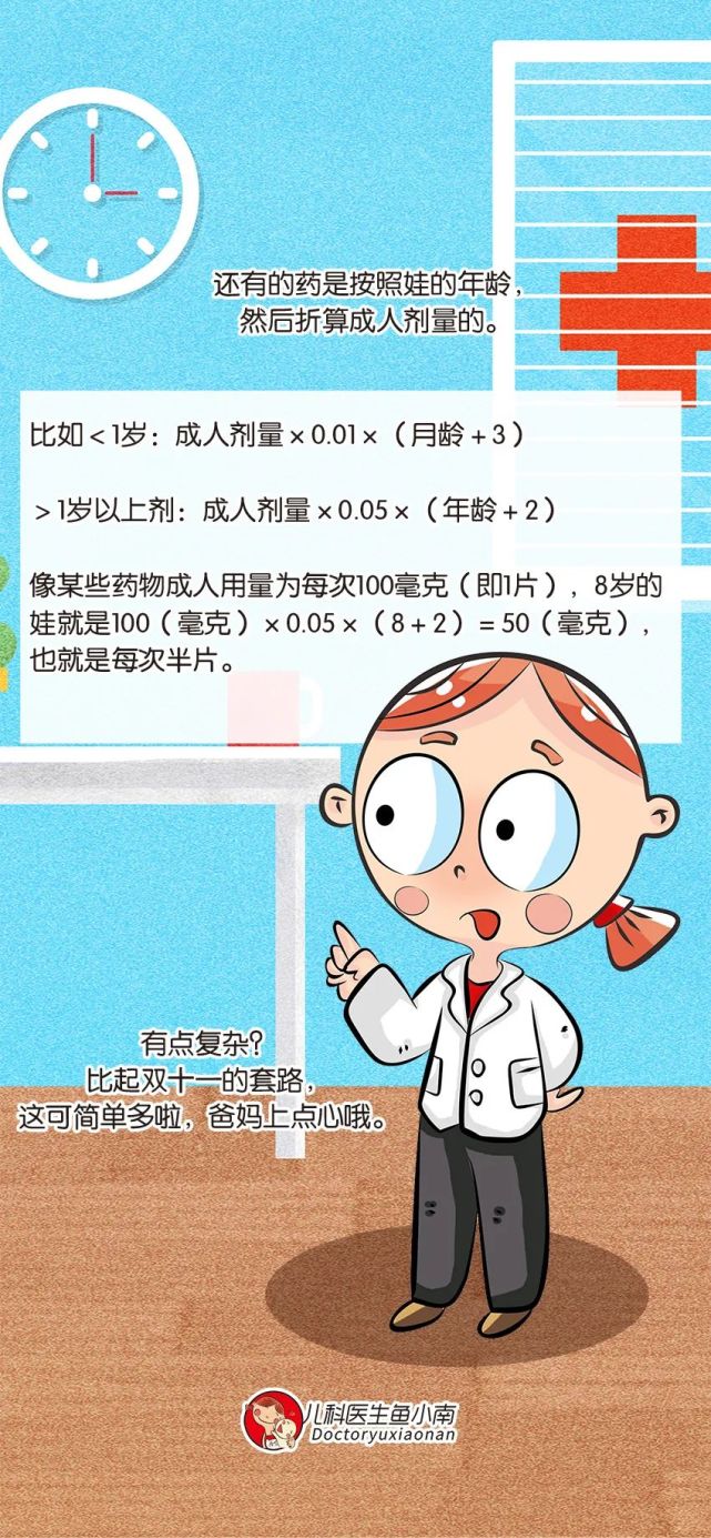 儿童用药按成人剂量减半?不可取——儿童用药按成人剂量减半?不可取的药物